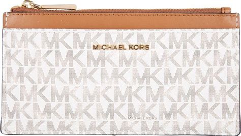 michael kors large slim card case|Michael Kors Ritsportemonnees Jet Set Large Slim Card Case Wit.